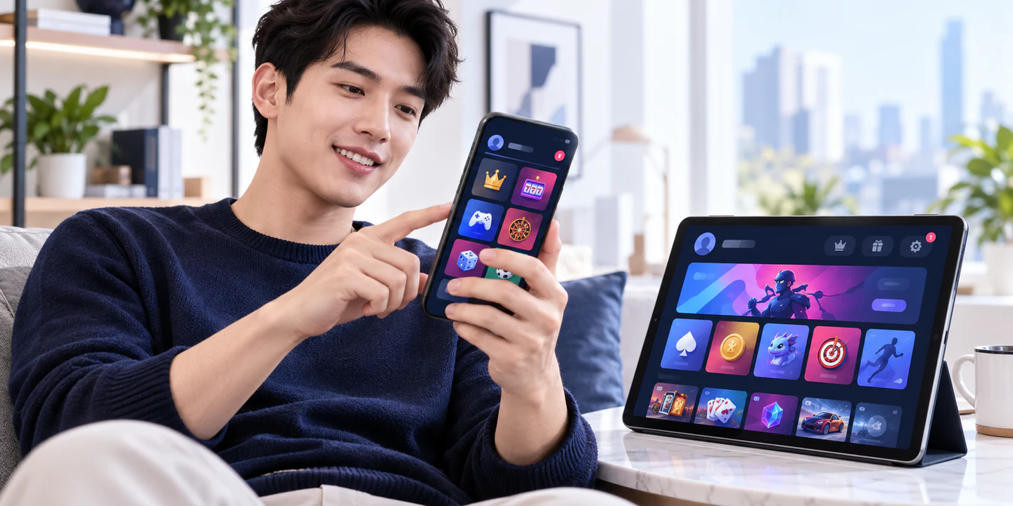 APP XXVIP: game và tài khoản trên điện thoại trước giao dịch
